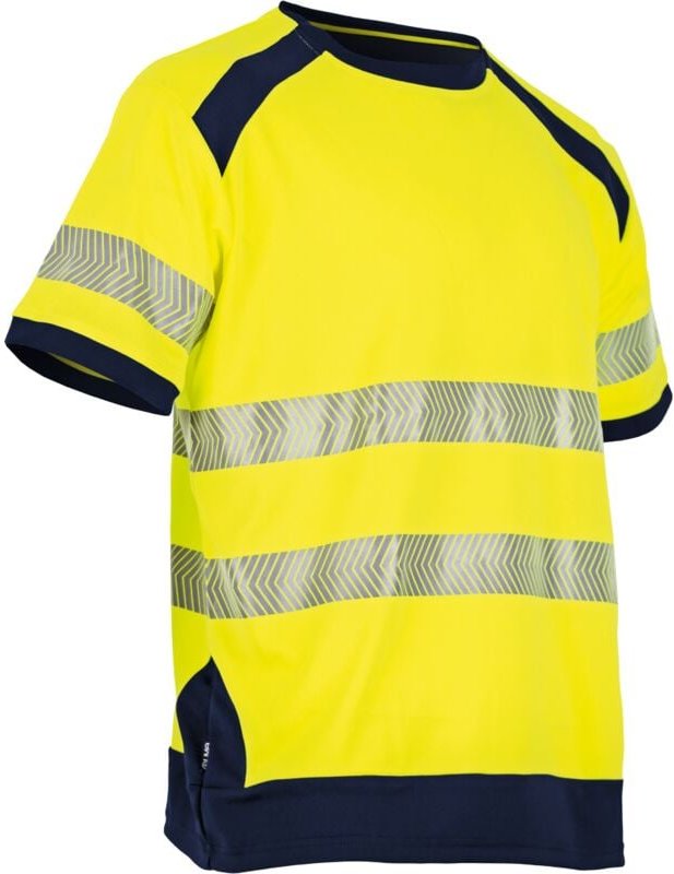 Arbeits-T-Shirt MC MAILLE HV HALOGEN - Marine/Neongelb XL