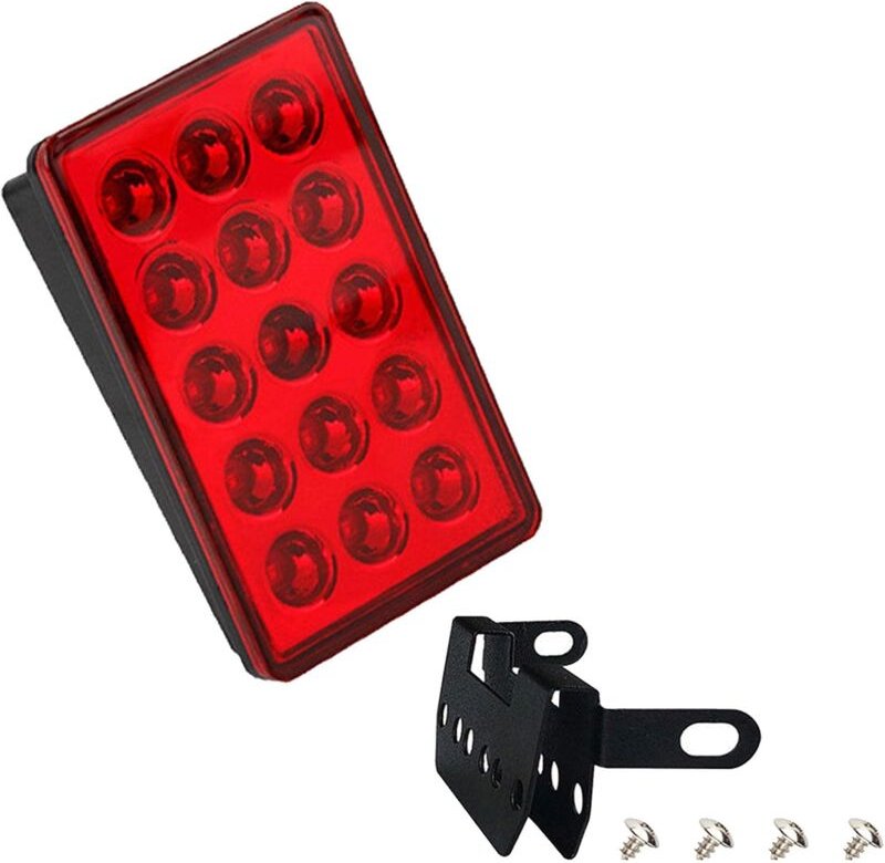Quadratische LED-Bremslichter, Anhänger-Stopp-LED-Rücklichter, quadratisches Anti-Heck-Blitzwarnlicht für Autos, für die...