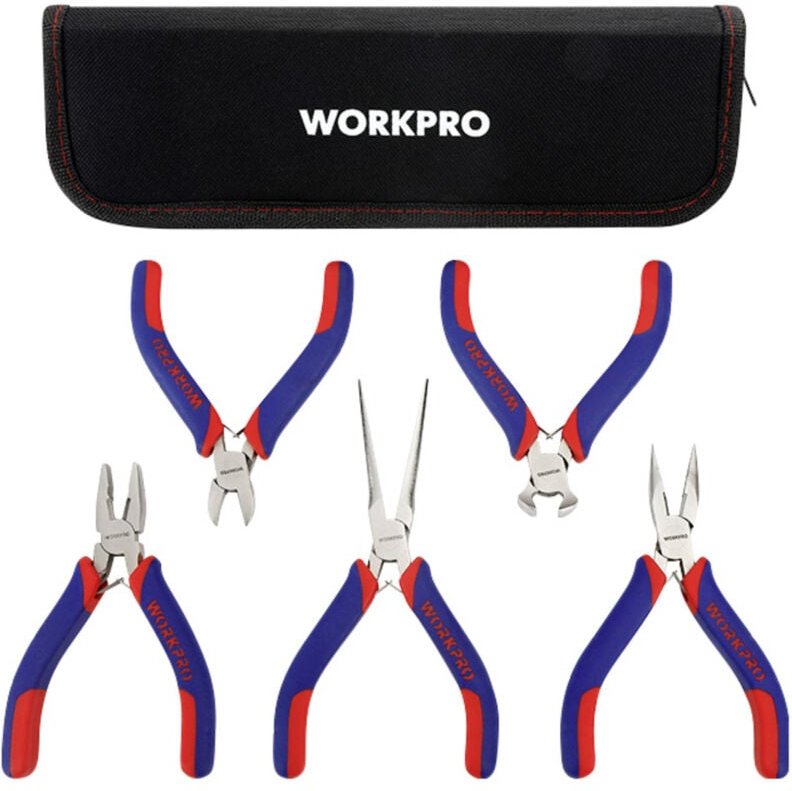 Set mit 5 Workpro Miniaturzangen
