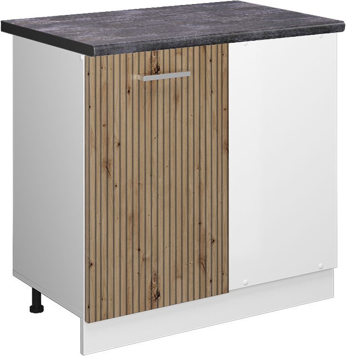 Thumbnail - Vicco - Eckunterschrank R-Line, Artisan-Eiche, 86 cm, ap Anthrazit