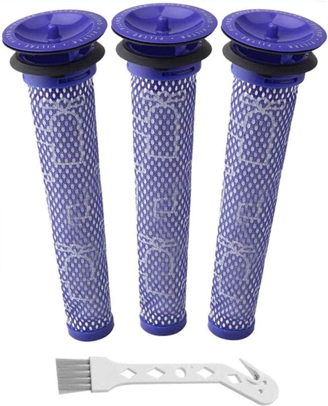 3er-Pack Ersatzfilter für Dyson V6 V7 V8, waschbar – Ersatz-Vorfilter für Dyson DC58 DC59 DC61 DC62 – Teile & Zubehör – ...
