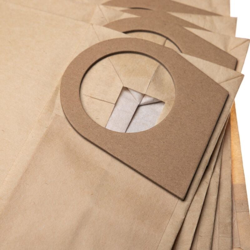 vhbw 50x Staubsaugerbeutel Ersatz für Bosch 1609201628 für Staubsauger - Papier, 49.5cm x 21.8cm, sandfarben