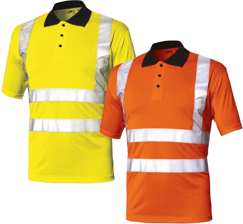 Industrial Starter Polo Basic av 08184 Arbeitspolo mit hoher Sichtbarkeit - l - Orange