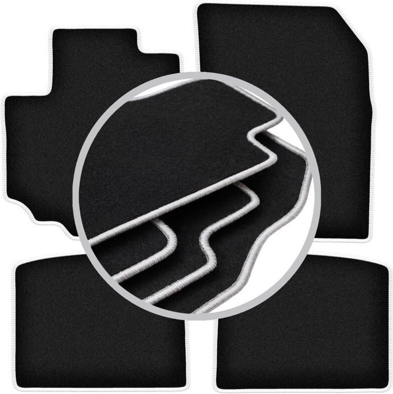 CARLUX-SILVER Autofußmatten für: Suzuki SX-4 S-Cross Crossover (2013-)