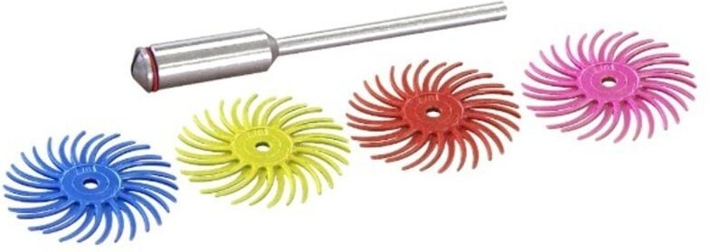 4 sortierte Nylonbürsten Ø 19 mm für Schmuck Maxicraft