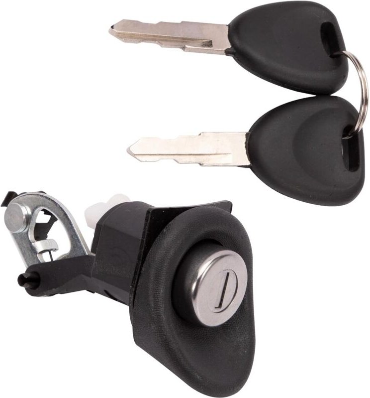 Lntyq Kofferraumschloss mit Knopf für Twingo 1 Logan Sandero mit Zweitschlüssel 7701367940