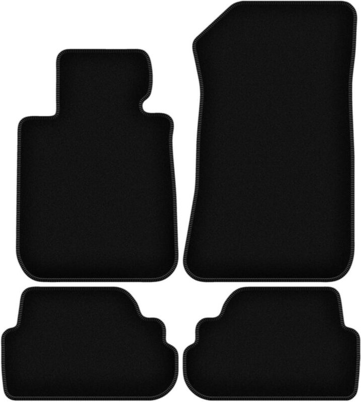 BASIC schwarze Veloursmatten für: BMW 1 E88 Cabrio (2004-2011)