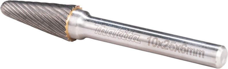 B-52803 Frässtift Hartmetall Rundkegel Produktabmessung, ø 10 mm Arbeits-Länge 25 mm Schaft - Makita