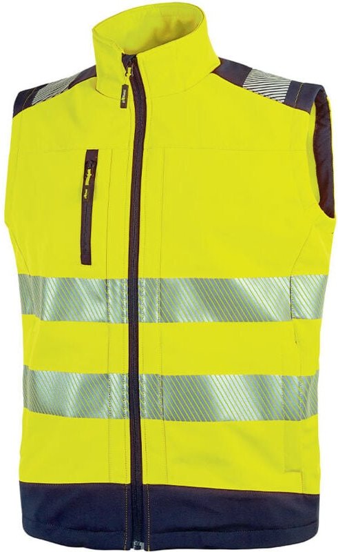 Arbeitsschutzweste ohne Ärmel Hochsichtbarkeit DANY - Neon Gelb 4XL