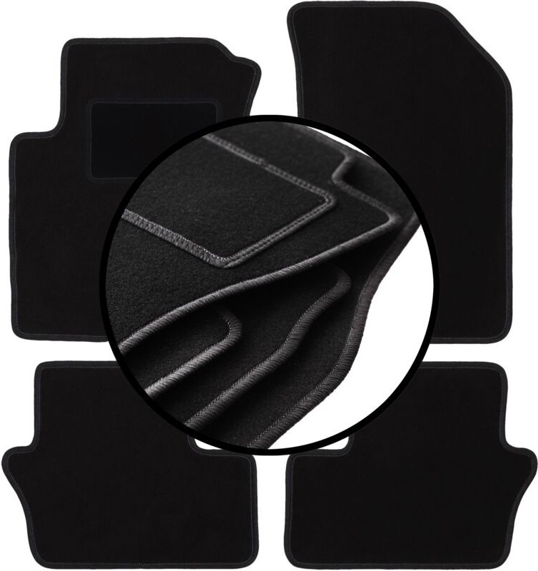 Komplettset Veloursmatten für: Dodge Caliber Fließheck (2006-2011)