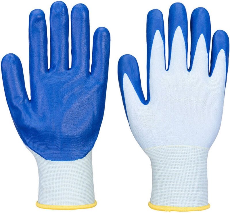 Gant FD Grip 15 Nitril Blau/Weiß S - Größe 7