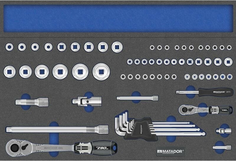 MTS Steckschlüssel-Satz XL, 72-tlg., 1/4-1/2" mm (3/3