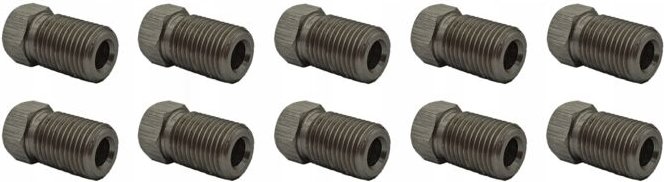 10x Edelstahl-Bremsschlauchende 3/8x24 (KPS-5 INOX)