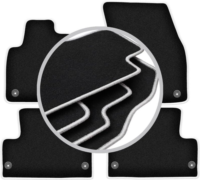 CARLUX-SILVER Autofußmatten für: Range Rover Evoque SUV (2011-2018)