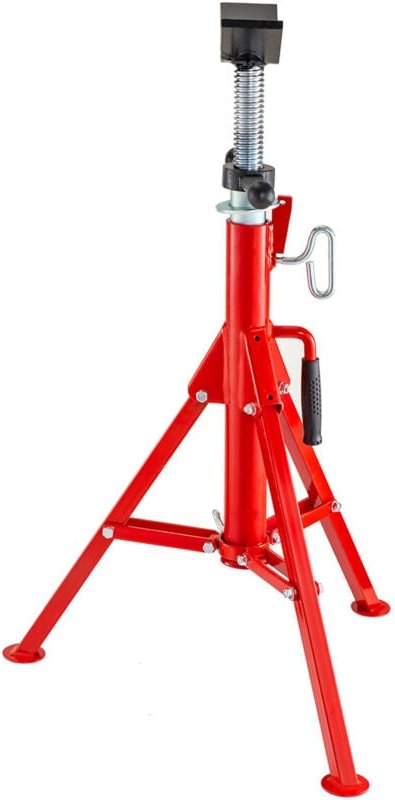 Mophorn - V-Kopf-Rohrständer, höhenverstellbar 28-52 Zoll, 4500 lbs/2 Tonnen, zusammenklappbarer tragbarer Rohrheberstän...