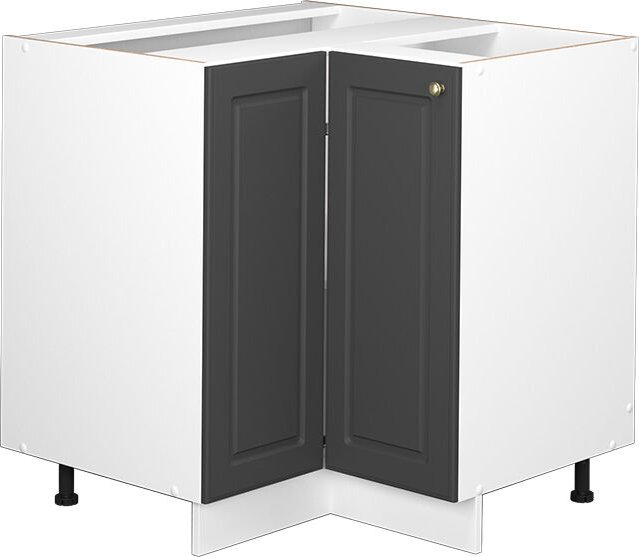 Vicco - Eckunterschrank Fame-Line, Anthrazit-Gold, 80.5 cm ohne Arbeitsplatte