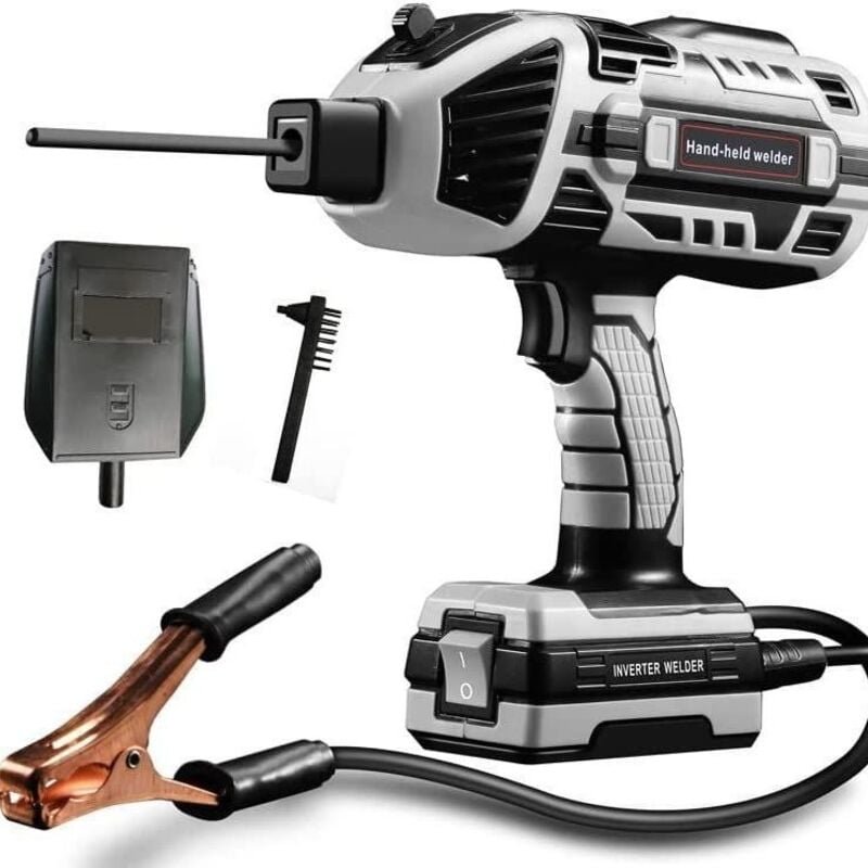 Tragbares elektrisches Schweißgerät, 110-V-Handschweißgerät mit IGBT-Wechselrichter, 5 variable Stromeinstellungen, trag...