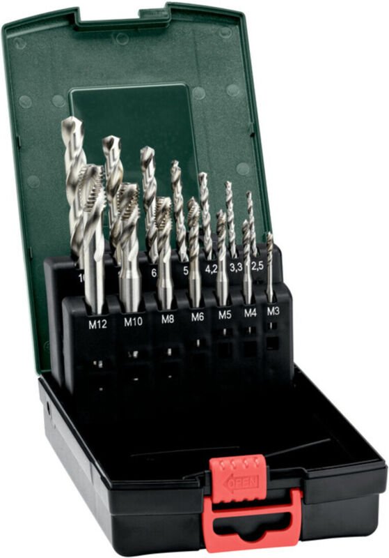 Maschinengewindebohrer Set, 14-teilig - Metabo