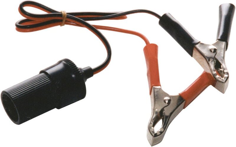 HP Autozubehör Steckdose mit Batterie-Polklemmen Belastbarkeit Strom max.=8 A 12/24 V