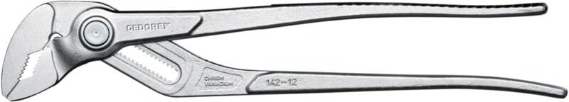 Universalzange 12, 17-fach verstellbar, geriffelt, verchromt - Gedore
