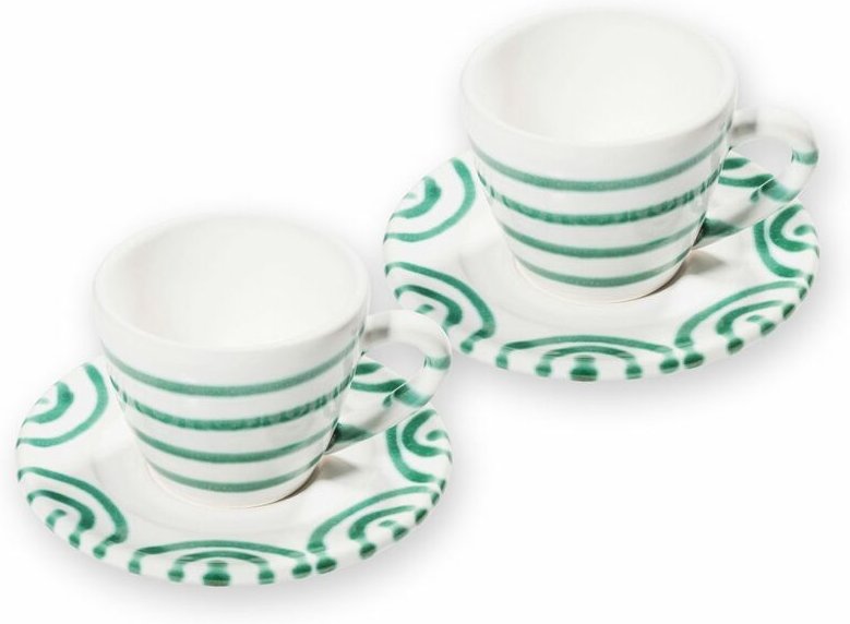 Gmundner Keramik - Grüngeflammt Espresso für 2