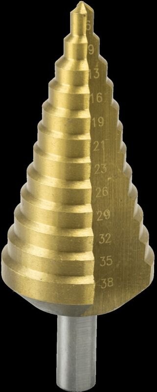 Thumbnail - DEDRA Stufenbohrer HSS-TIN 6-38mm - Präzisionsbohren in Metall