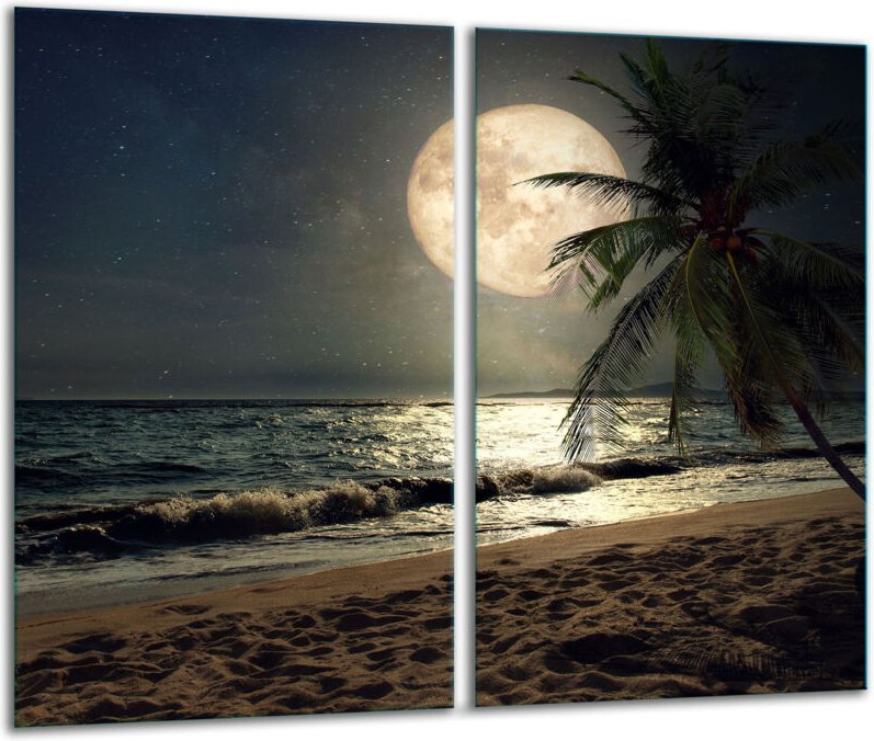 Glashakkungsbrett 2x 30x52 Nacht