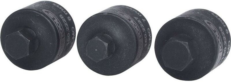 3/8' Bremssattel-Stecknuss-Satz, 3-tlg