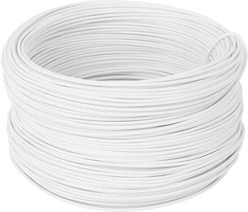 Ulisem, 100 m verzinkter Kabelbinder, verzinkt, weiß, handgefertigt, Traubenzweig, Pflanzengabel, robust und langlebig, ...