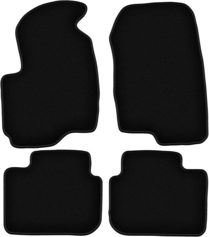 BASIC schwarze Veloursmatten für: Mitsubishi Colt VII Fließheck (2004-2008)