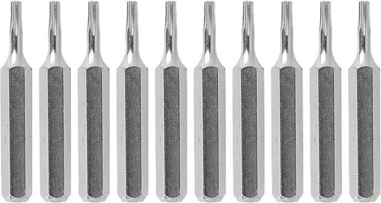 6-340-T6 Torx-Bit Qualitätsstahl sandgestrahlt, vernickelt 10 St. - Bernstein Tools For Electronics