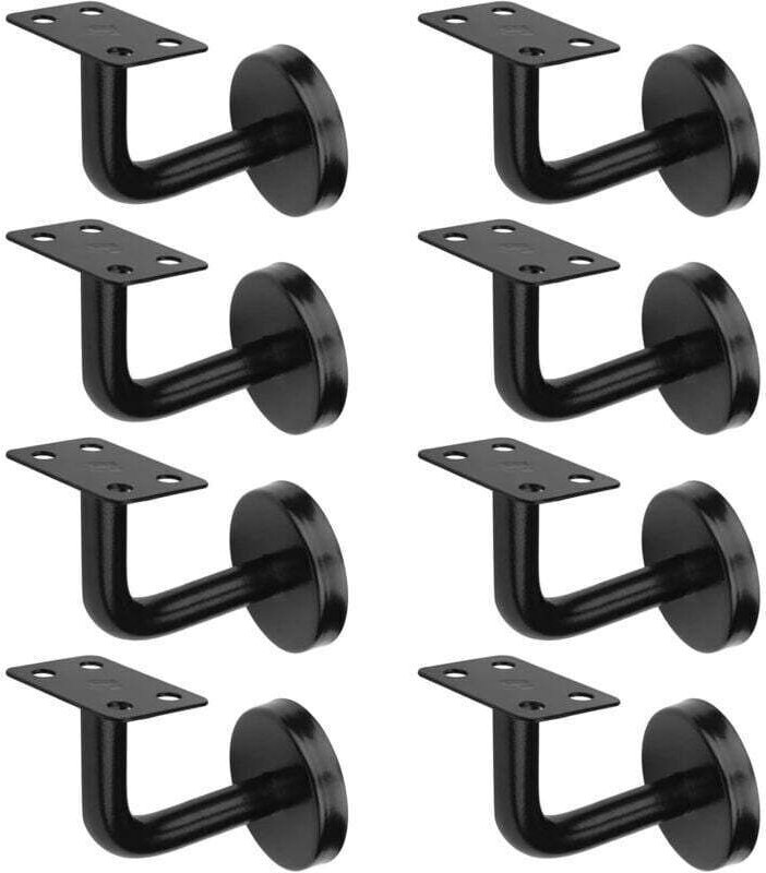 8er-Pack Treppengeländerhalterungen, Treppengeländerhalterungen aus Edelstahl, maximale Belastung 60 kg, für Treppengelä...