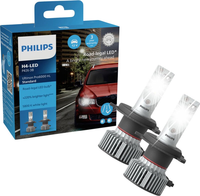Philips Automotive 11972U60SX2 LED Leuchtmittel Ultinon Pro6000 H7 12 V