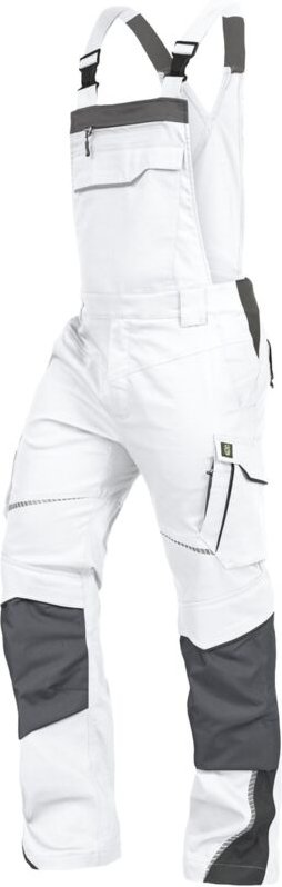 Latzhose Flex-Line FLEXL24 Gr. 52 weiß/grau - Leibwächter