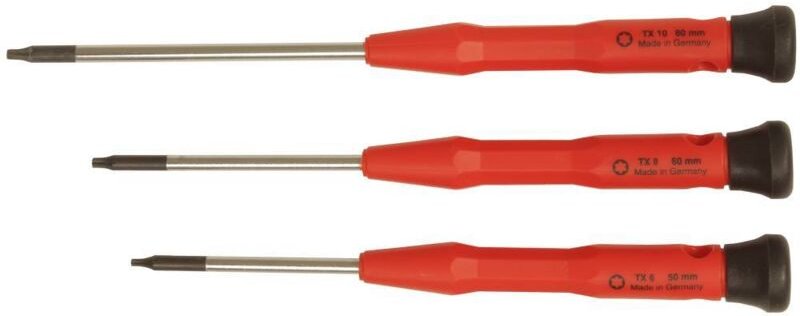 Connex - Schraubendrehersatz 3-teilig Feinmechaniker tx 6 8 10 Schraubendreher