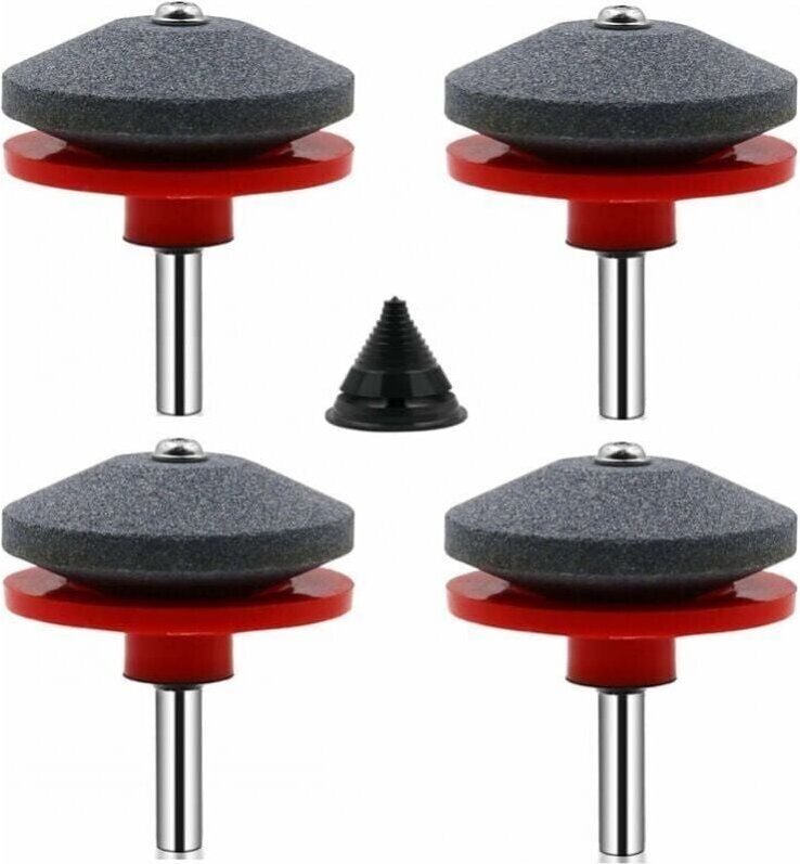 Thumbnail - XVX - Affilatrice per lame per tosaerba da 4 pezzi Affilatrice universale per tosaerba Accessori per tosaerba con kit di...