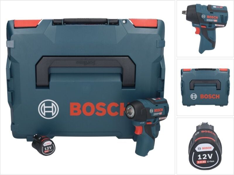 Bosch Professional - Bosch gds 12V-115 Professional Akku Drehschlagschrauber 12 v 115 Nm 3/8' Brushless + 1x Akku 2,0 Ah...