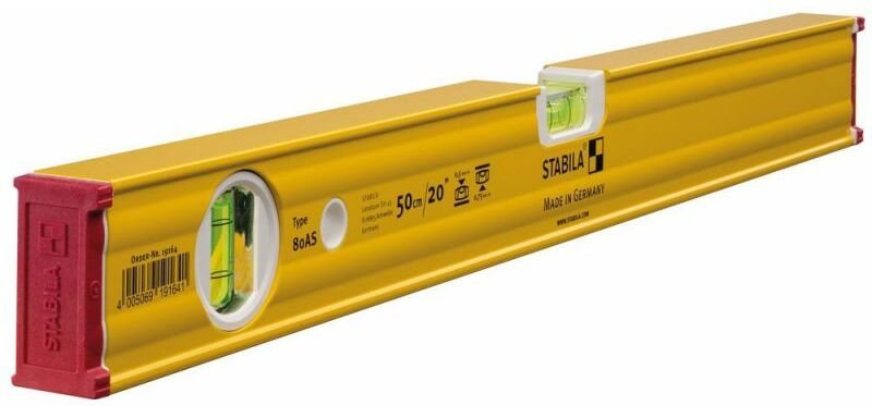 Wasserwaage Type 80 as, 50 cm - 19164 - Stabila