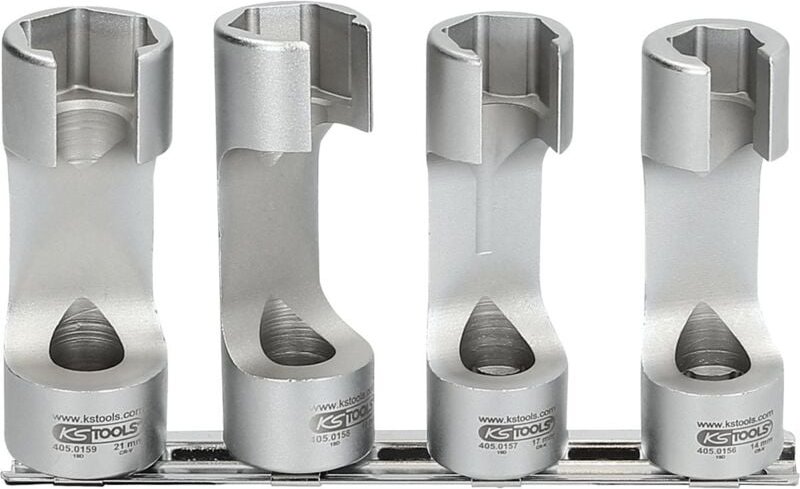 KS-Tools 405.0155 3/8" Spezial-Einspritzleitungs-S chlüssel-Satz, 4-tlg