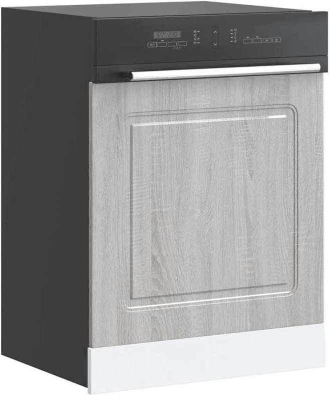 Geschirrspülerblende Kalmar Grau Sonoma 60x1,5x67 cm Vidaxl