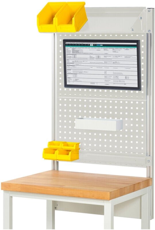 System-Aufbau Komplettset 02, für Produktbreite 750 mm, RAL7035/RAL7035 - RAU
