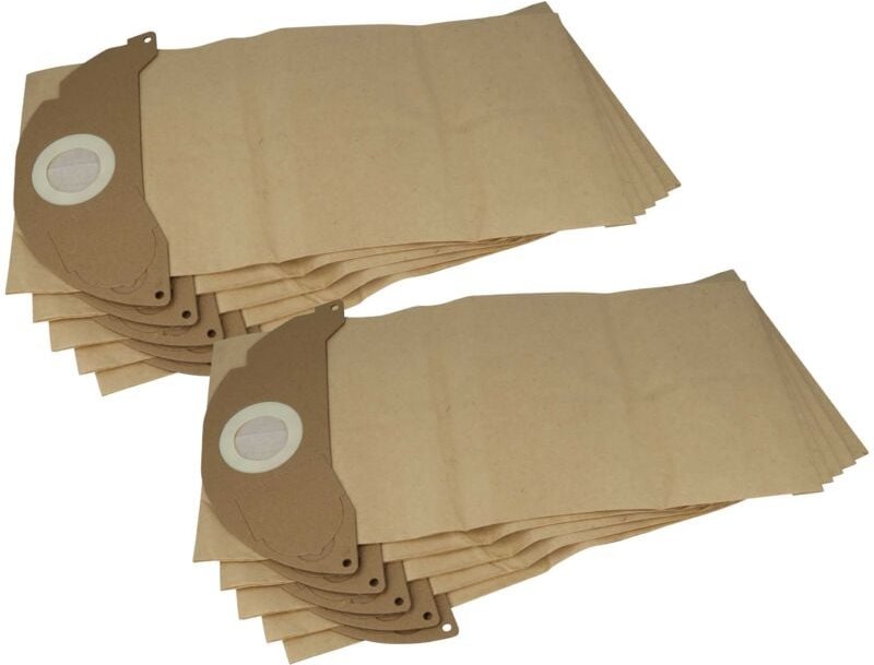 10x Staubbeutel kompatibel mit Kärcher wd 2 Premium, se 6.100, wd 2.500, wd 2.400 m, se 5.100 Staubsauger - 44cm x 20cm ...