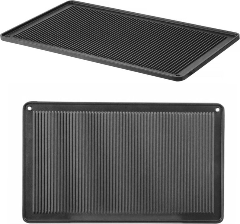 Thumbnail - Hendi - Grillplatte, gerippt convectomat grillplate, gn 1/1, 530x325x(H)15mm