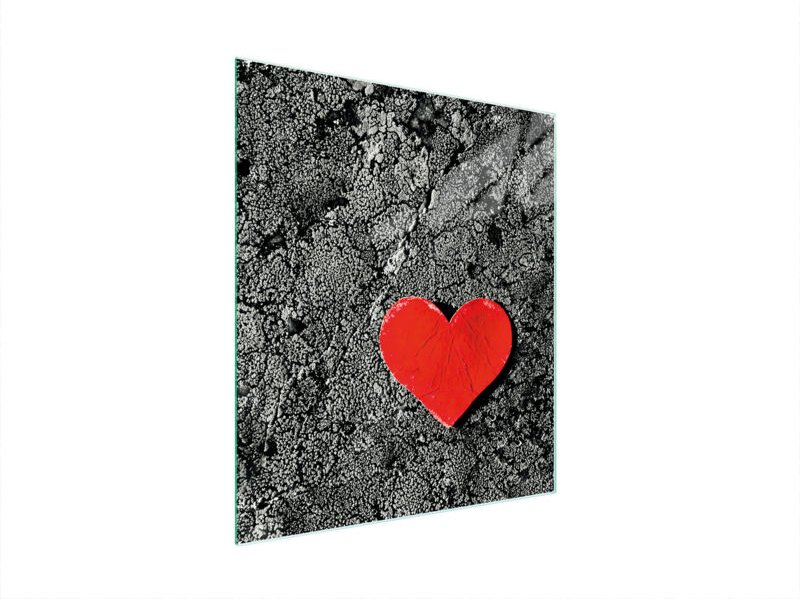 Glasschneidebrett 45x52 Herz