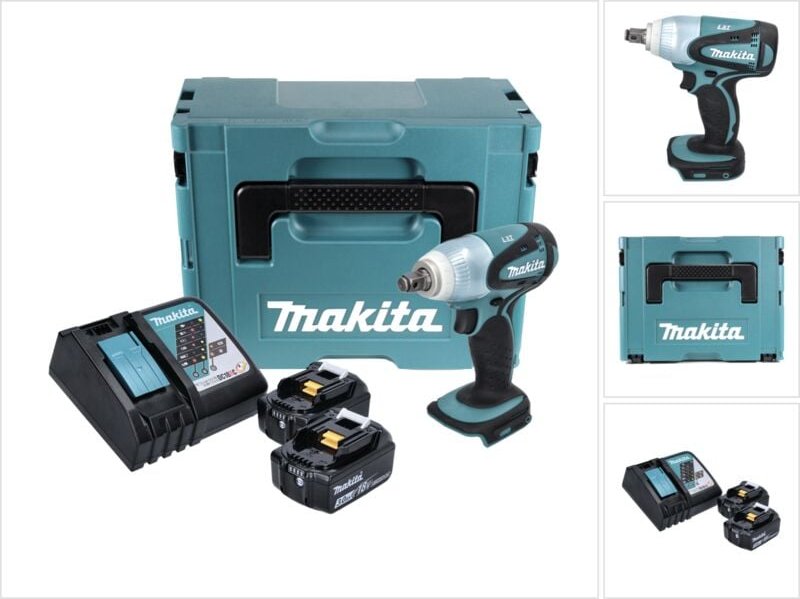 Dtw 251 rfj Akku Schlagschrauber 18 v 230 Nm 1/2' + 2x Akku 3,0 Ah + Ladegerät + Makpac - Makita