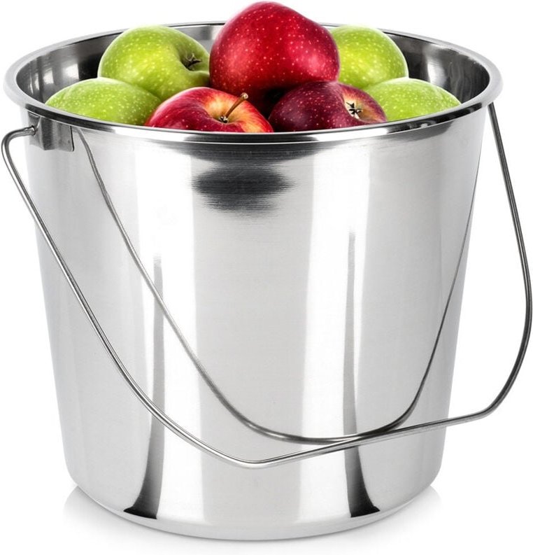 Edelstahl-Futtereimer 12 l