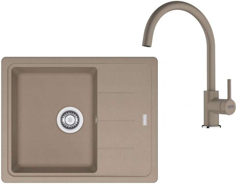 Thumbnail - Sets - Küchenset G278KA, Fragranitspüle bfg 611-62 und Armatur fc 6018.424, Kaschmir 114.0700.800 - Franke