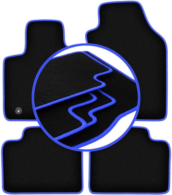 CARLUX-BLUE Autofußmatten für: Lancia Ypsilon III Fließheck (2011-)