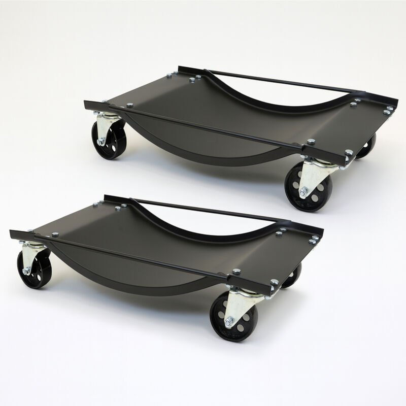 Baumarktplus - 2x Rangierhilfe Rangierschale für pkw Rangierroller Rangierwagenheber Wagenheber