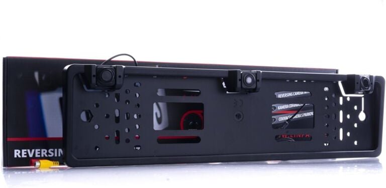 Rückfahrkamera mit zwei Sensoren und Plug&Play-Steuergerät - Hilfslinie, Tonsignal